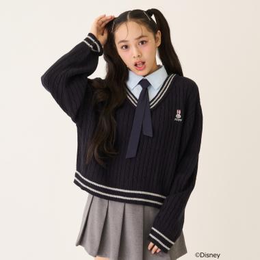 《迪士尼》動物烏托邦拼接針織衫