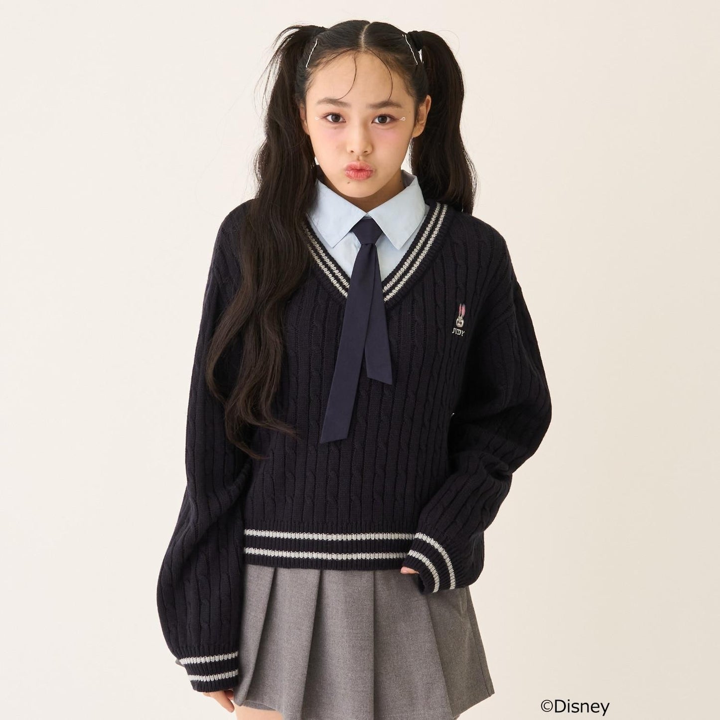 《迪士尼》動物烏托邦拼接針織衫