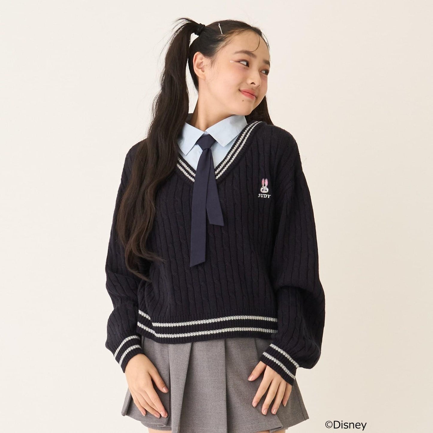 《迪士尼》動物烏托邦拼接針織衫