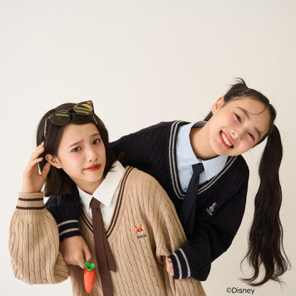 《迪士尼》動物烏托邦拼接針織衫