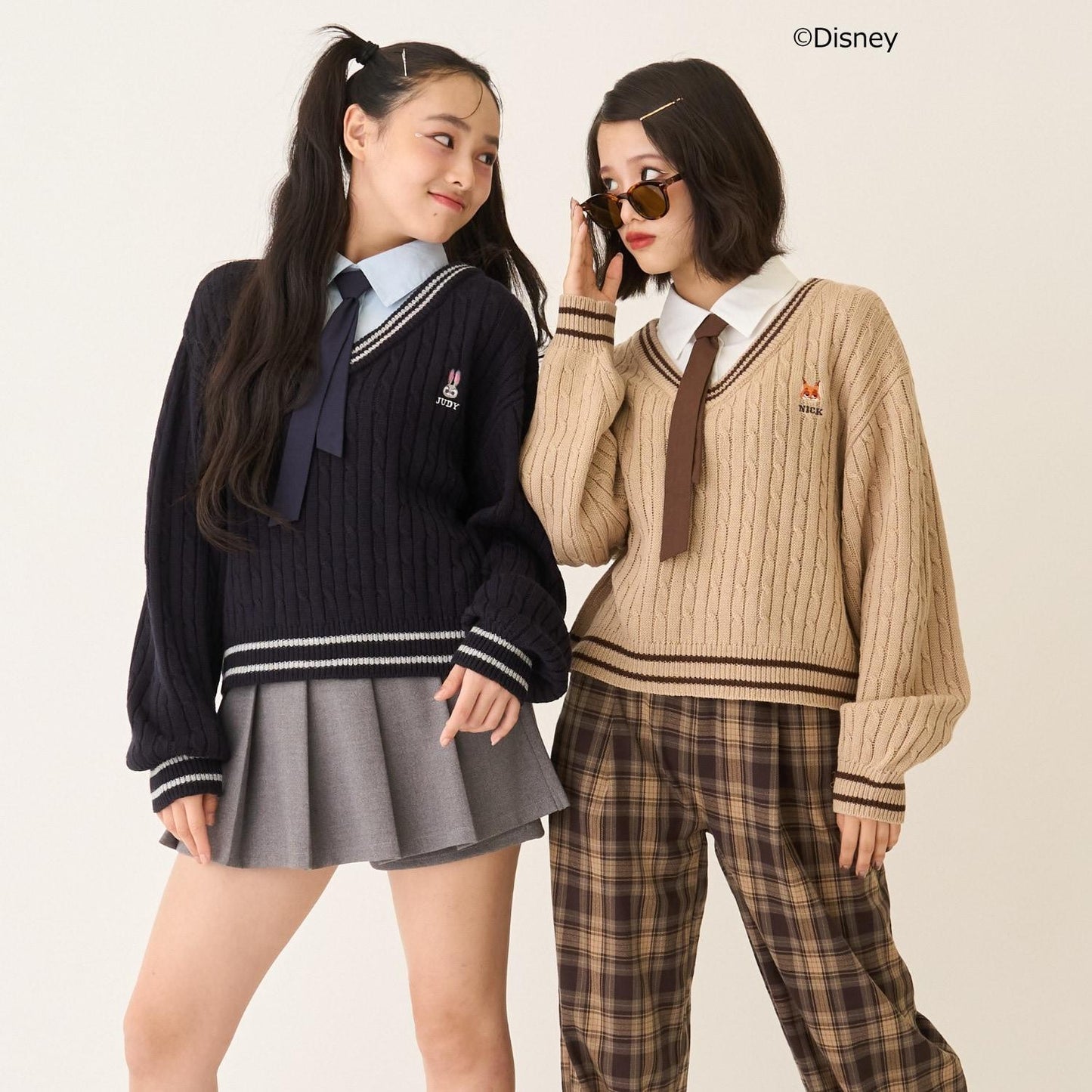 《迪士尼》動物烏托邦拼接針織衫