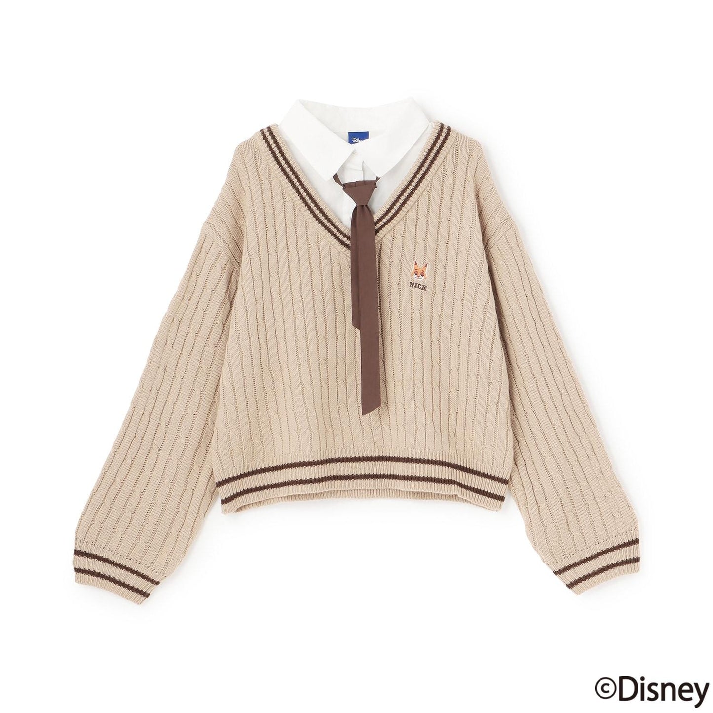 《迪士尼》動物烏托邦拼接針織衫