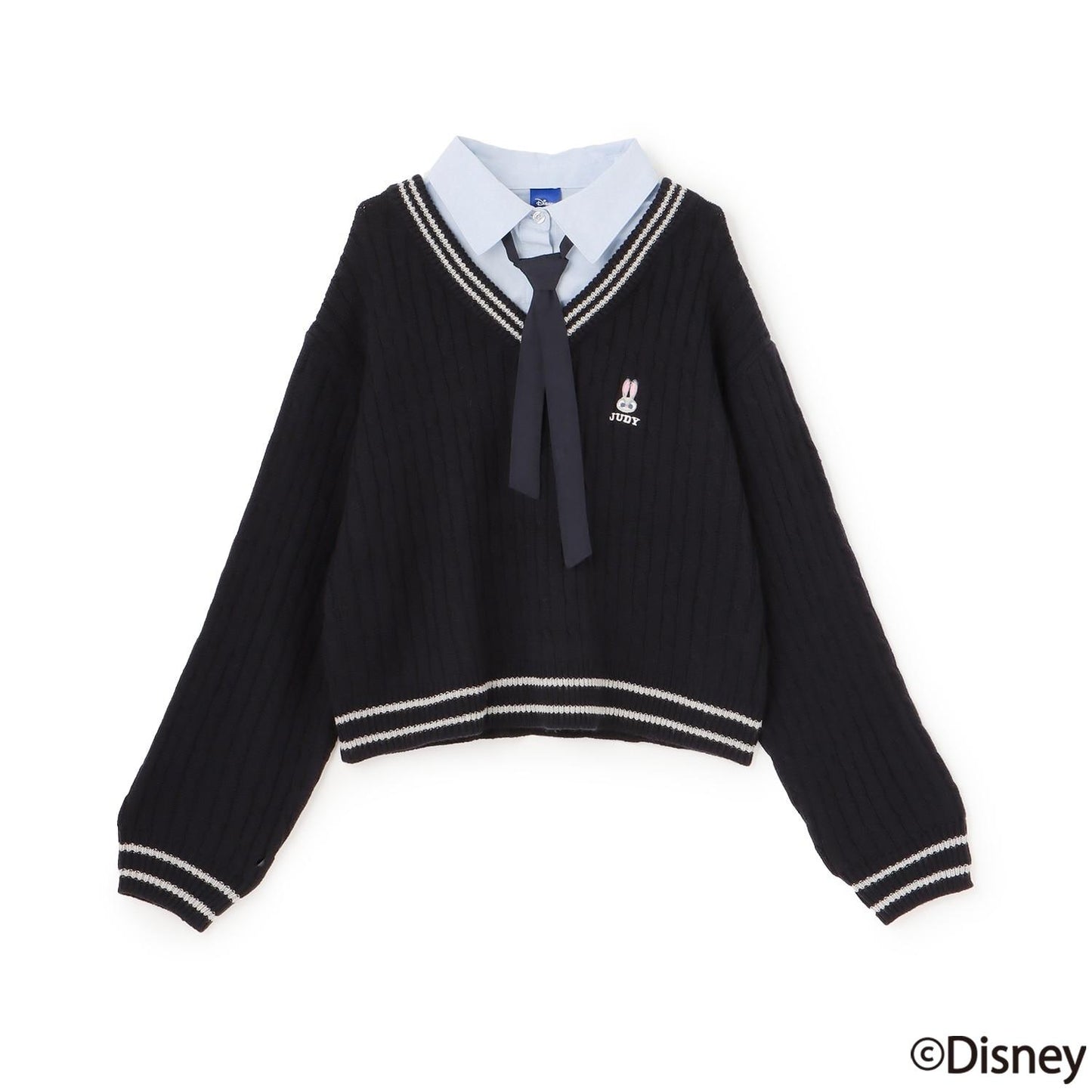 《迪士尼》動物烏托邦拼接針織衫