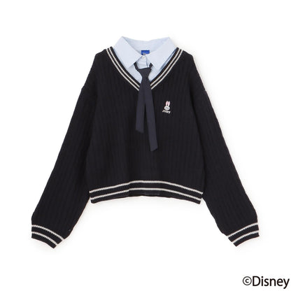 《迪士尼》動物烏托邦拼接針織衫