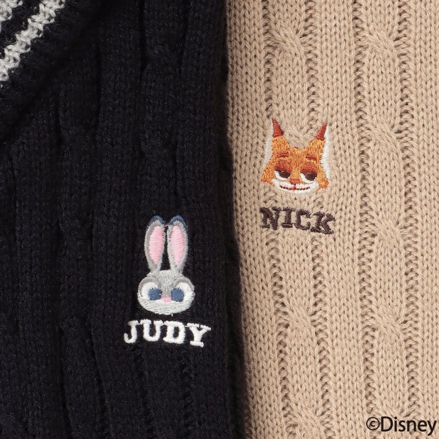 《迪士尼》動物烏托邦拼接針織衫