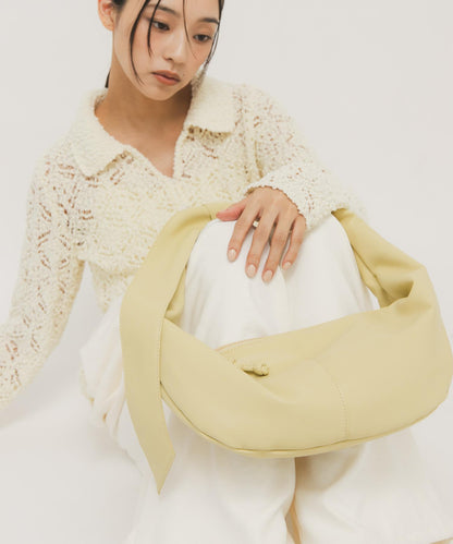 軟質休閒圓形單肩包