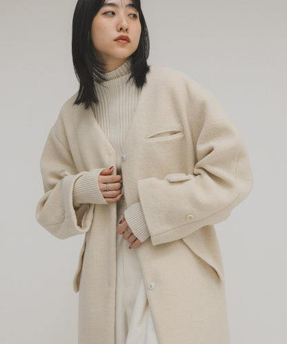 泰迪絨長款大衣