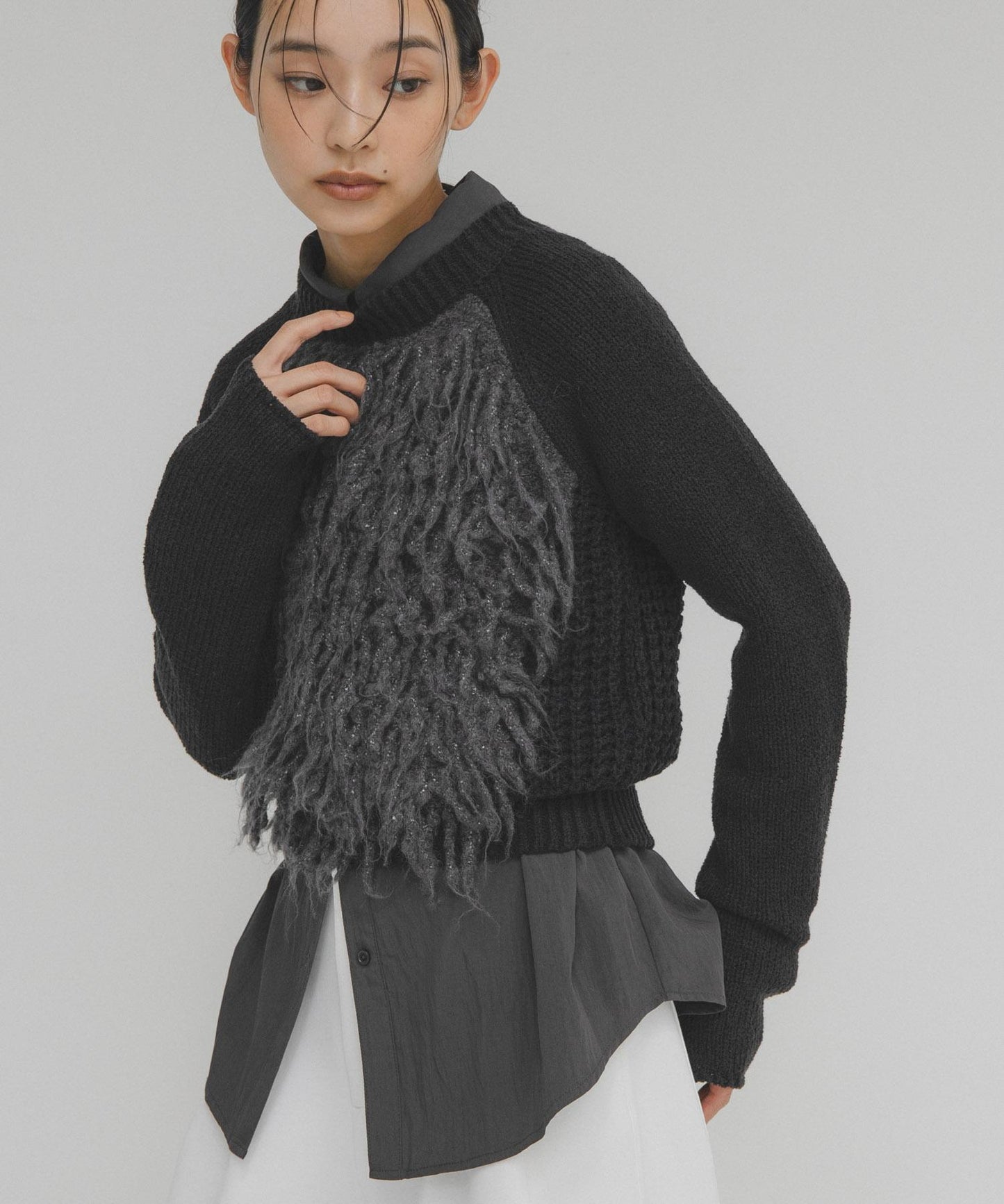 簡約流蘇針織衫