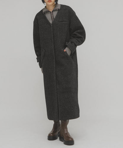 泰迪絨長款大衣