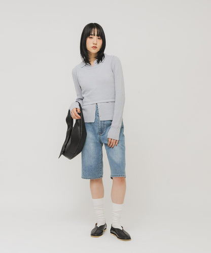 軟質休閒圓形單肩包