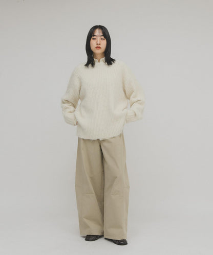 鏤空羅紋針織衫