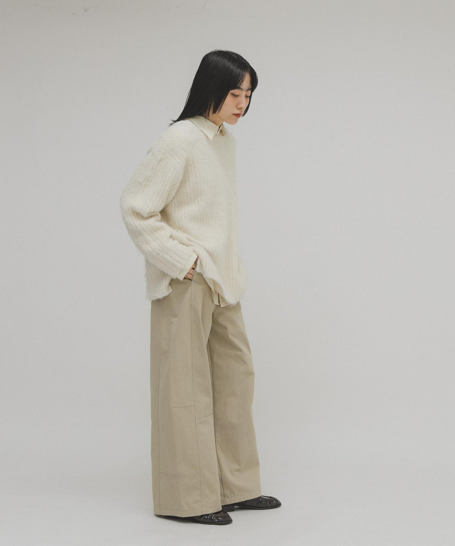 鏤空羅紋針織衫