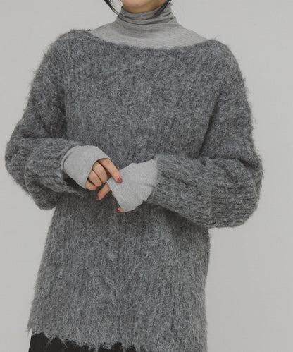 鏤空羅紋針織衫