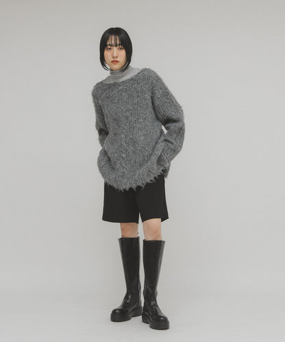 鏤空羅紋針織衫