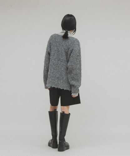 鏤空羅紋針織衫