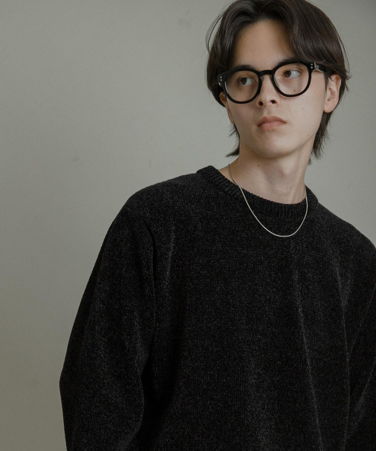 可水洗毛圈針織套頭衫