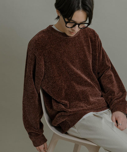 可水洗毛圈針織套頭衫