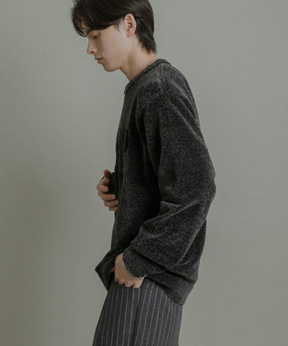 可水洗毛圈標誌圖案針織衫