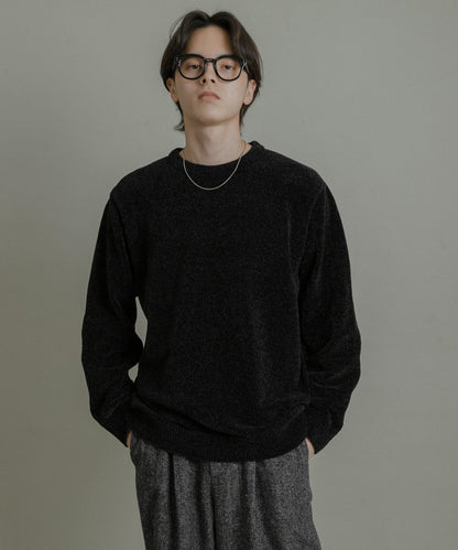 可水洗毛圈針織套頭衫