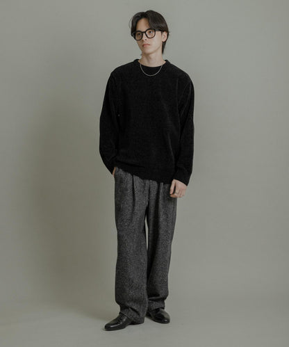 可水洗毛圈針織套頭衫