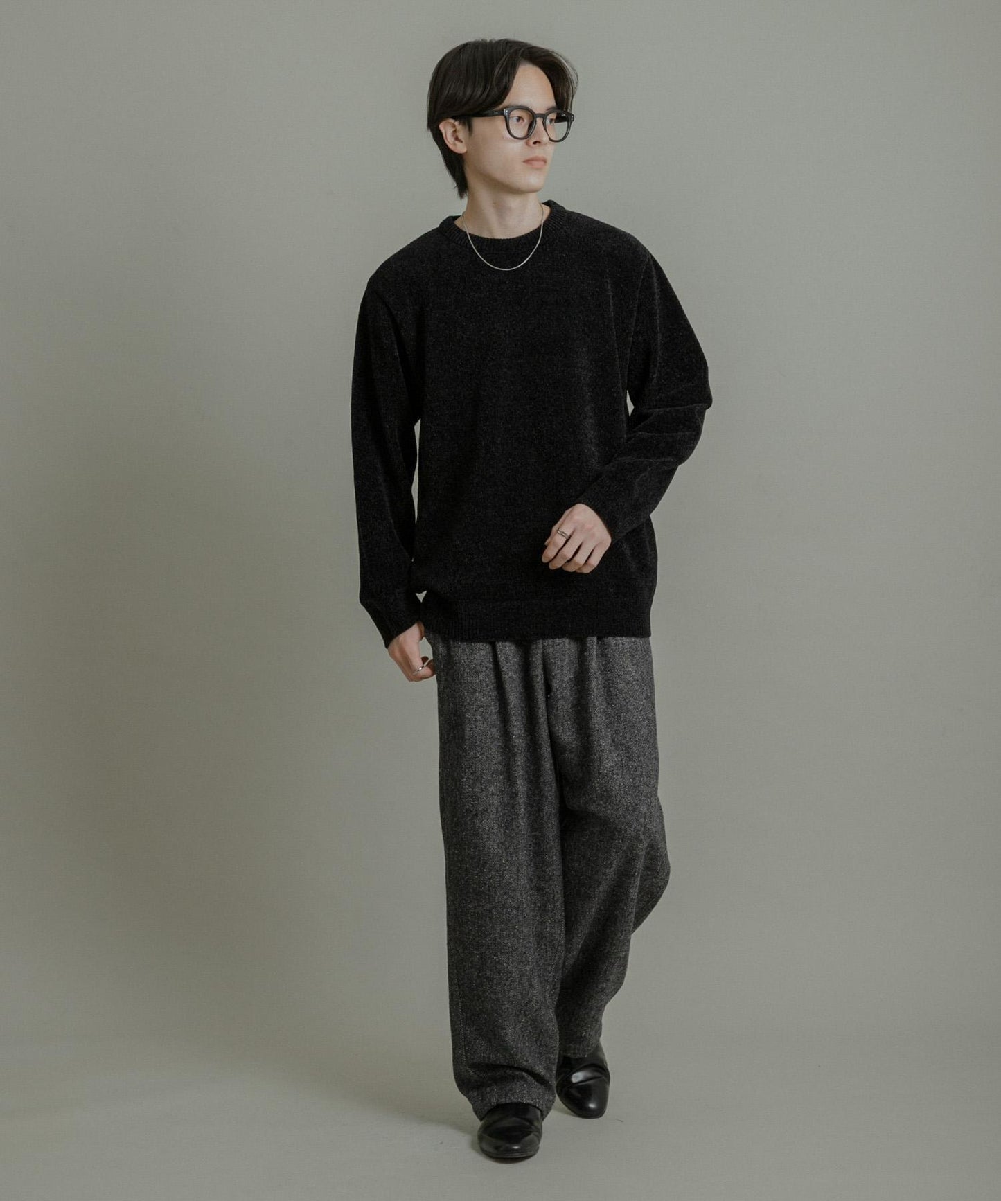 可水洗毛圈針織套頭衫