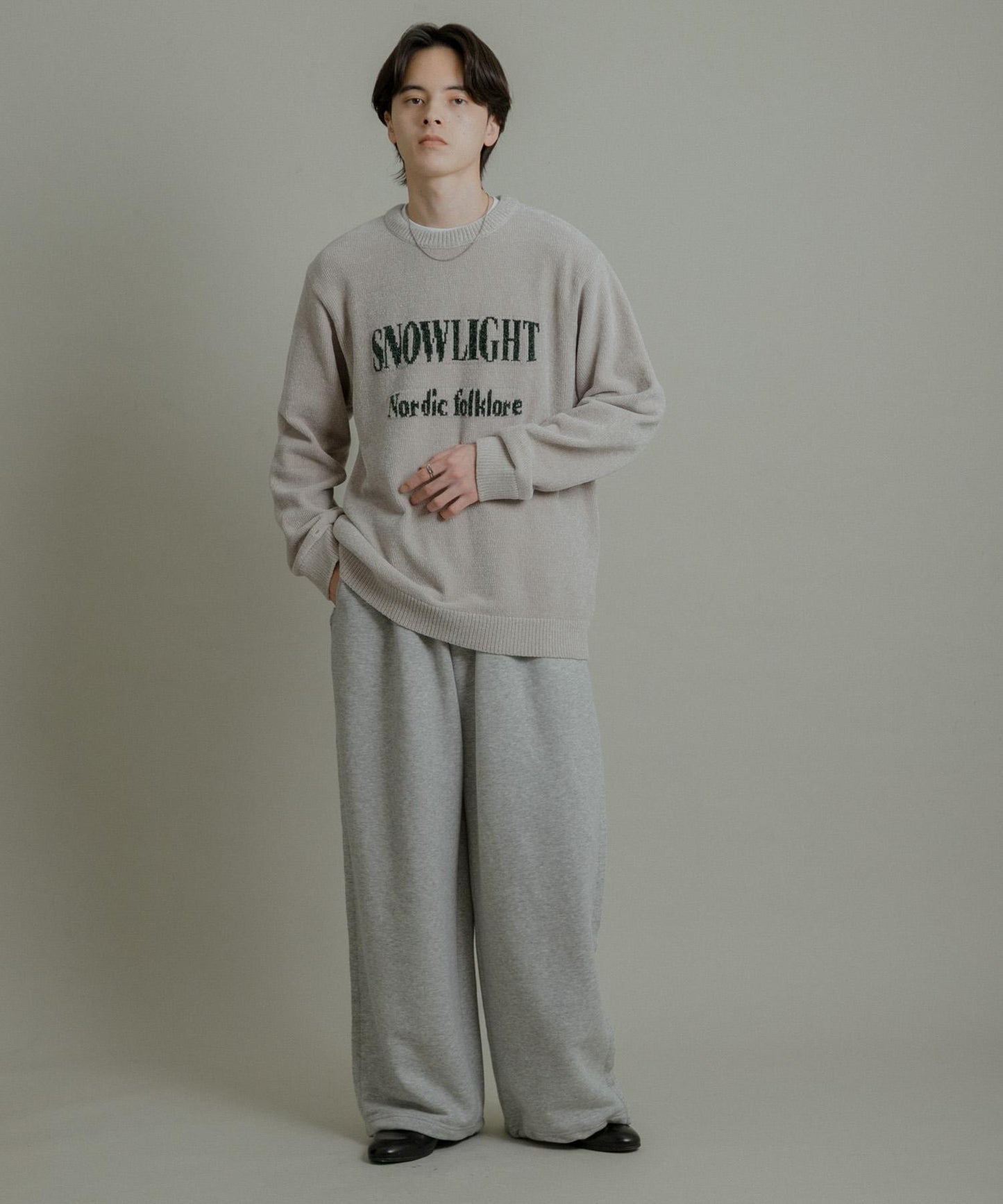 可水洗毛圈標誌圖案針織衫