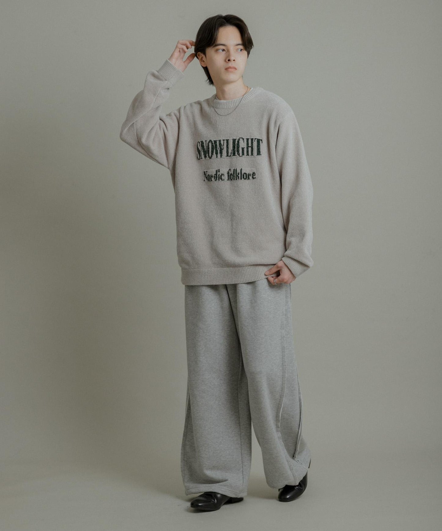 可水洗毛圈標誌圖案針織衫