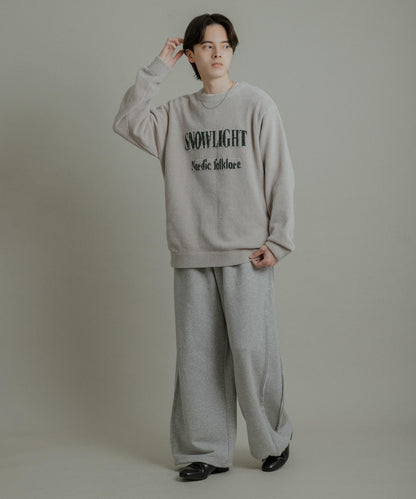 可水洗毛圈標誌圖案針織衫