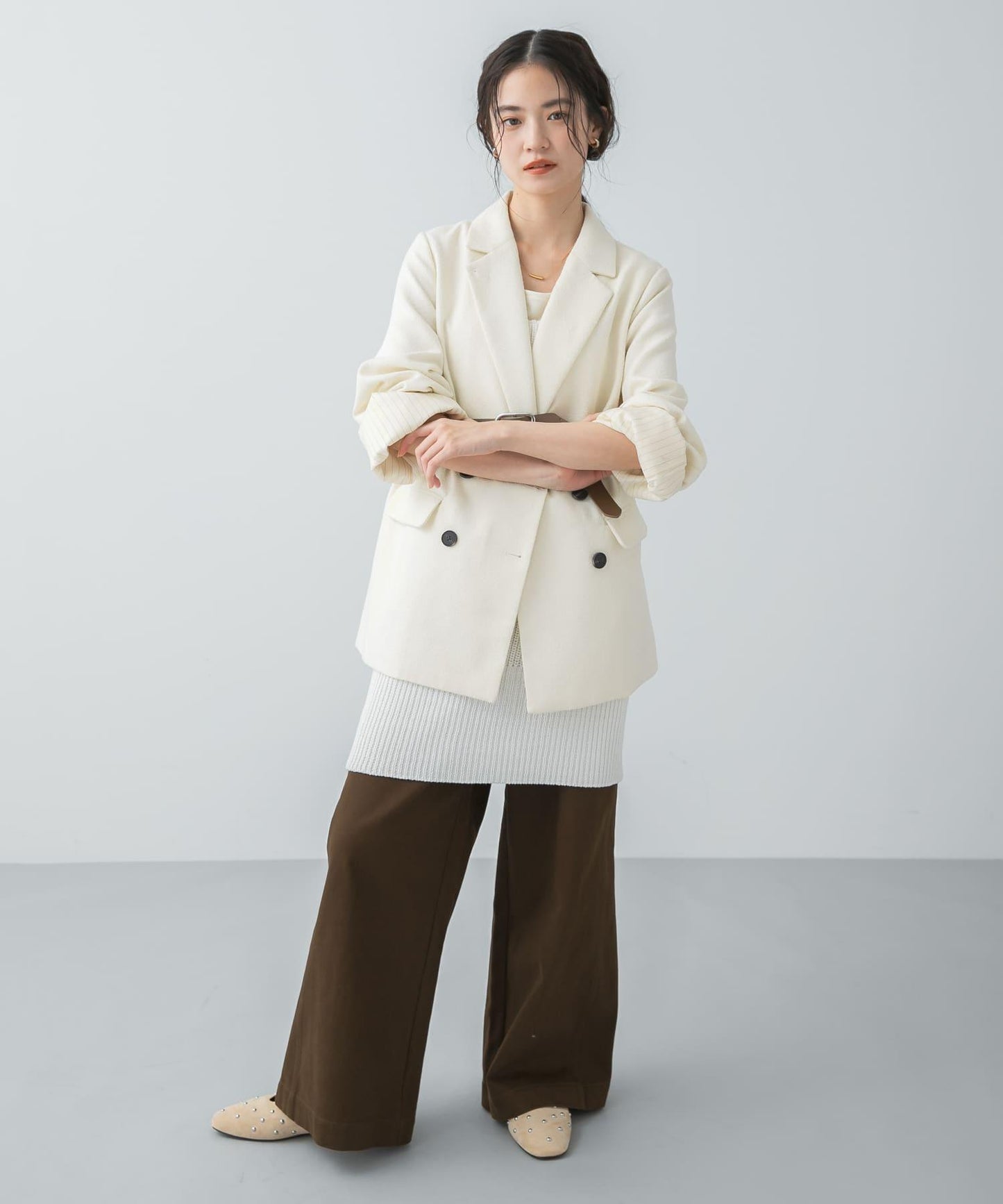 寬鬆袖西裝外套