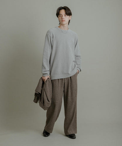 可水洗毛圈針織套頭衫