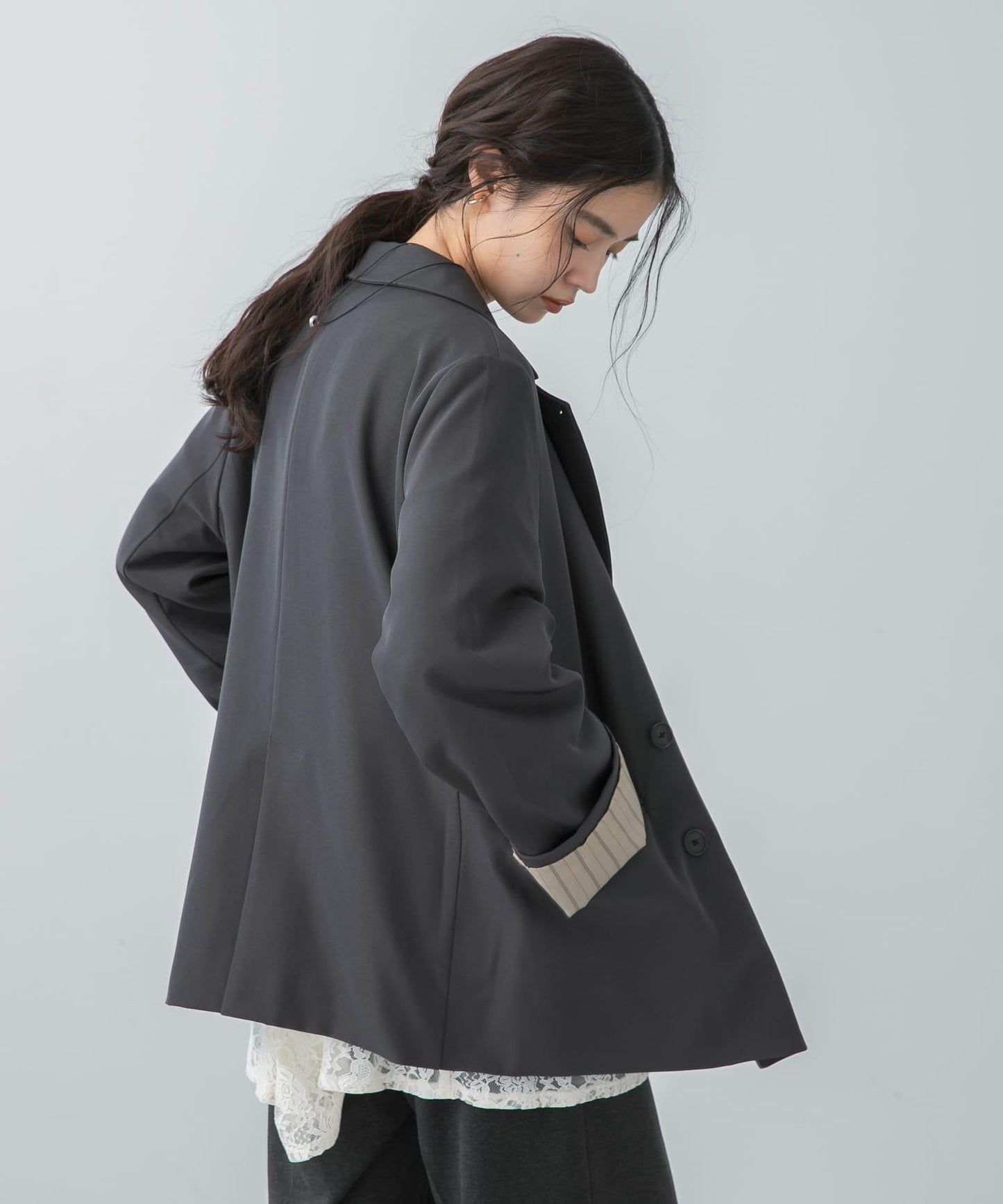 寬鬆袖西裝外套