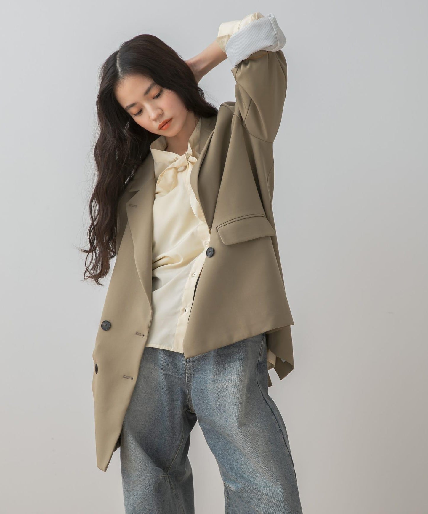 寬鬆袖西裝外套