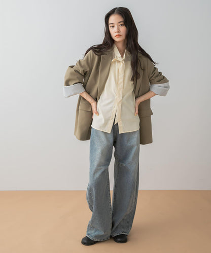 寬鬆袖西裝外套