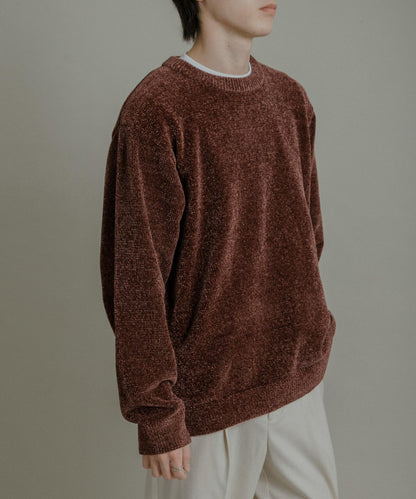 可水洗毛圈針織套頭衫