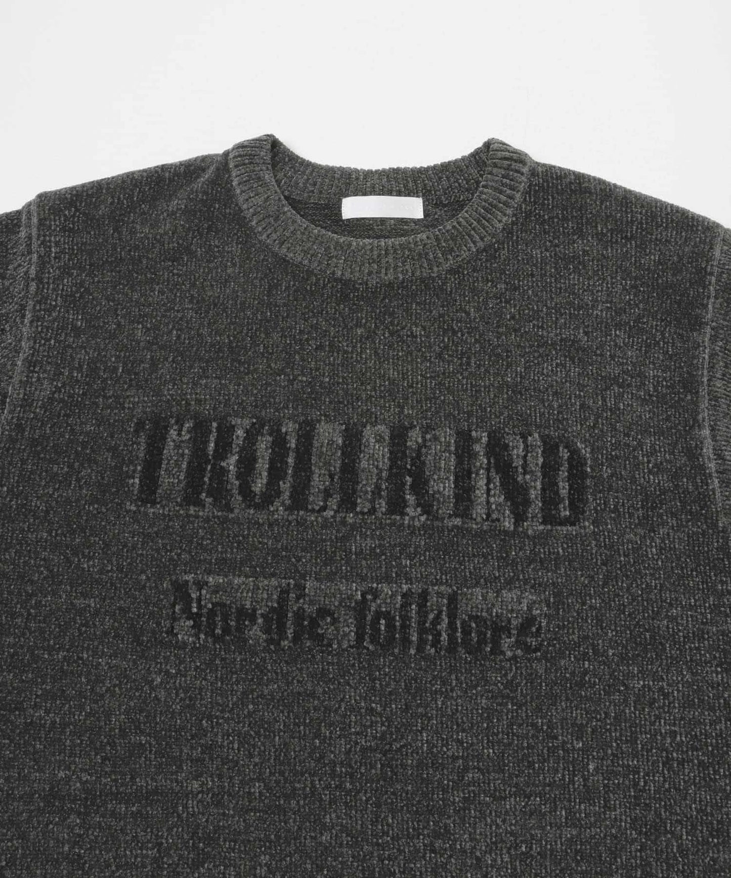 可水洗毛圈標誌圖案針織衫