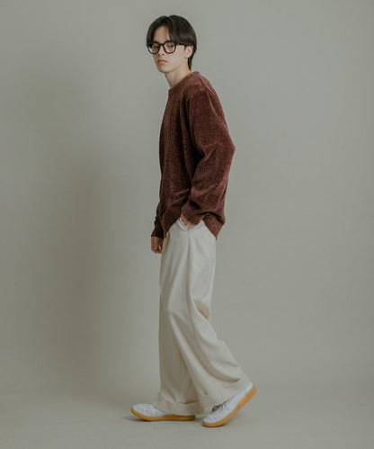 可水洗毛圈針織套頭衫