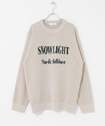 可水洗毛圈標誌圖案針織衫