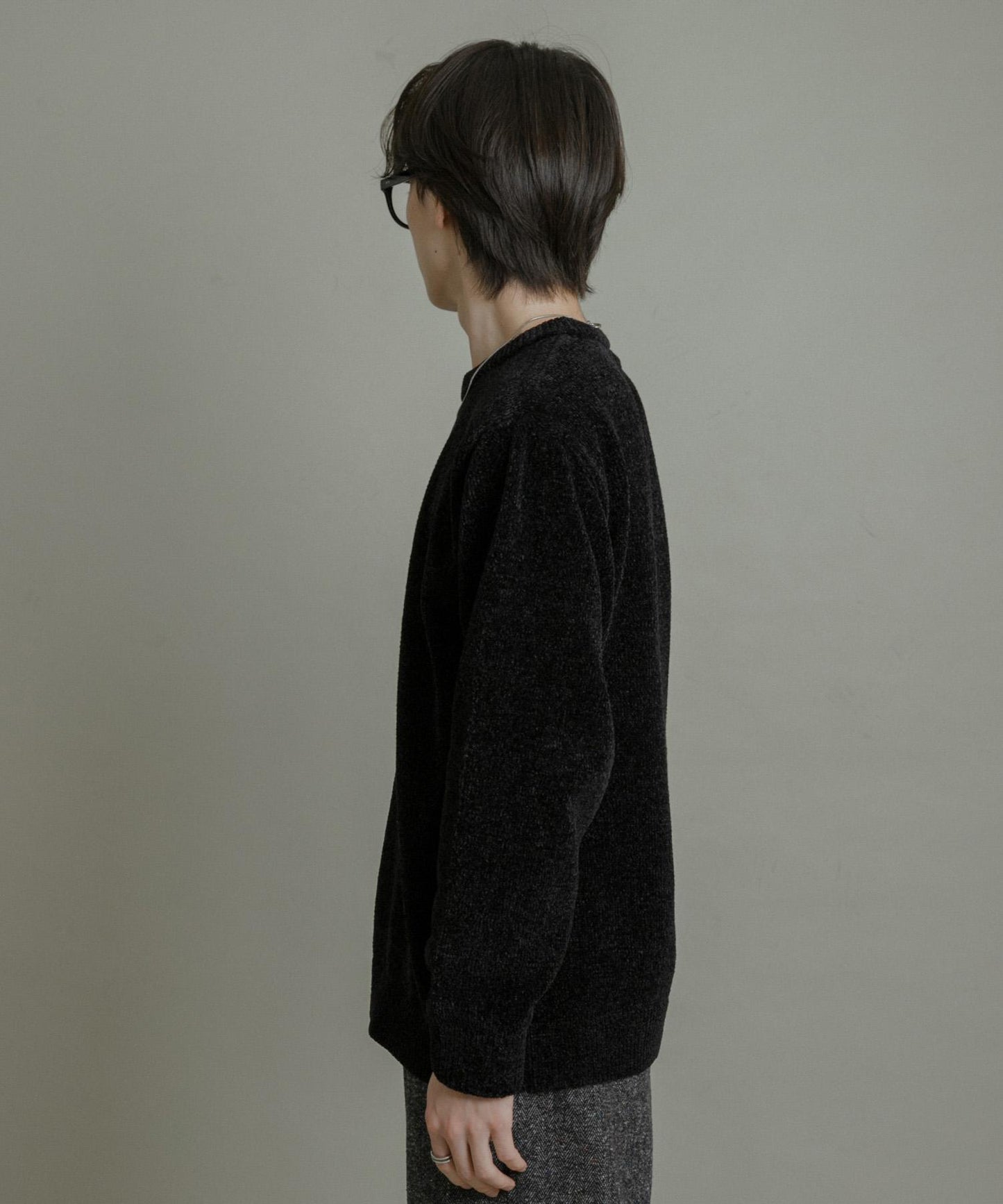 可水洗毛圈針織套頭衫