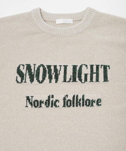 可水洗毛圈標誌圖案針織衫