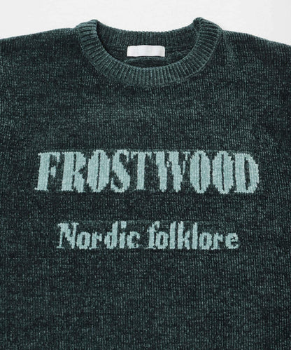 可水洗毛圈標誌圖案針織衫