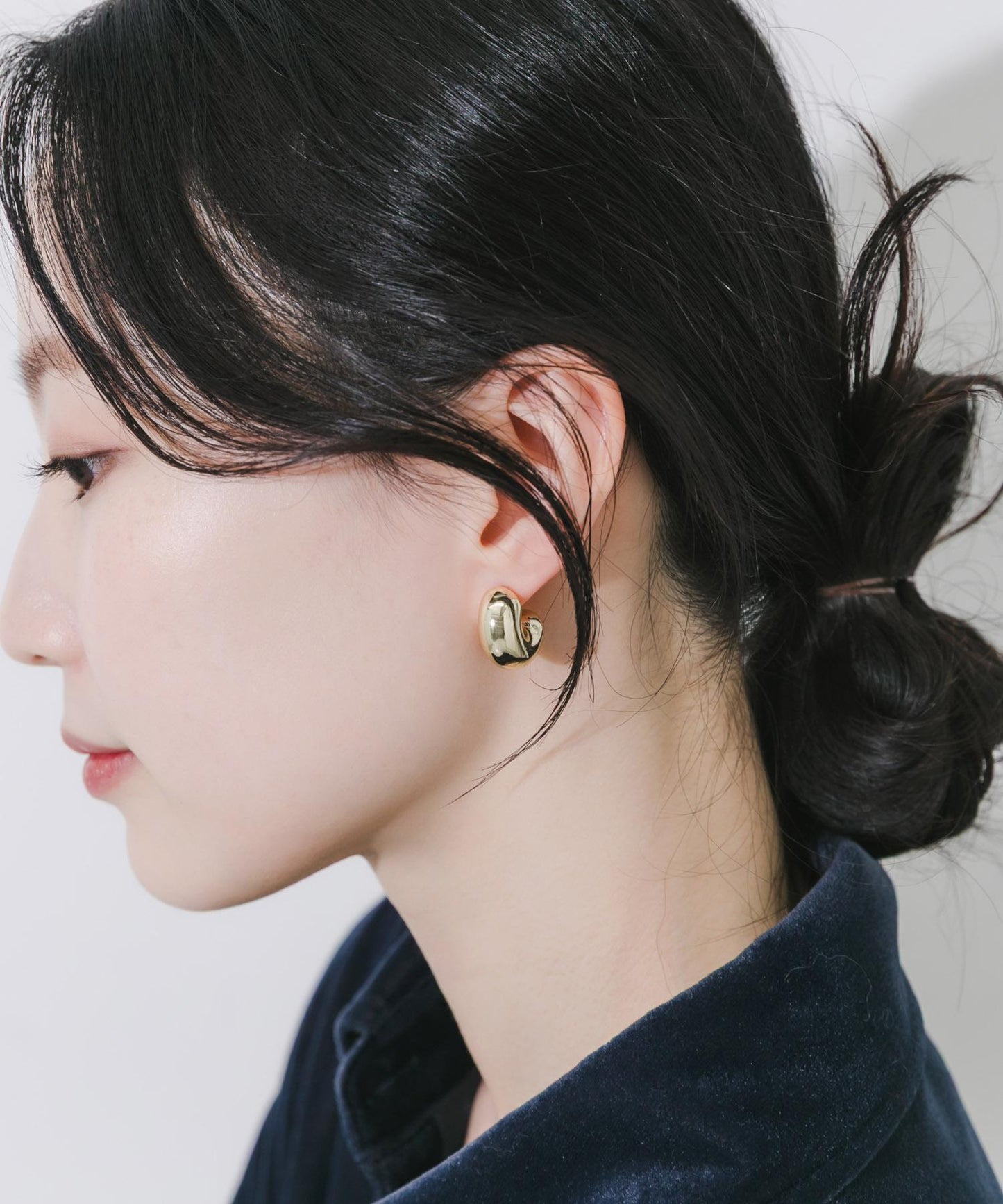 金屬質感立體耳環