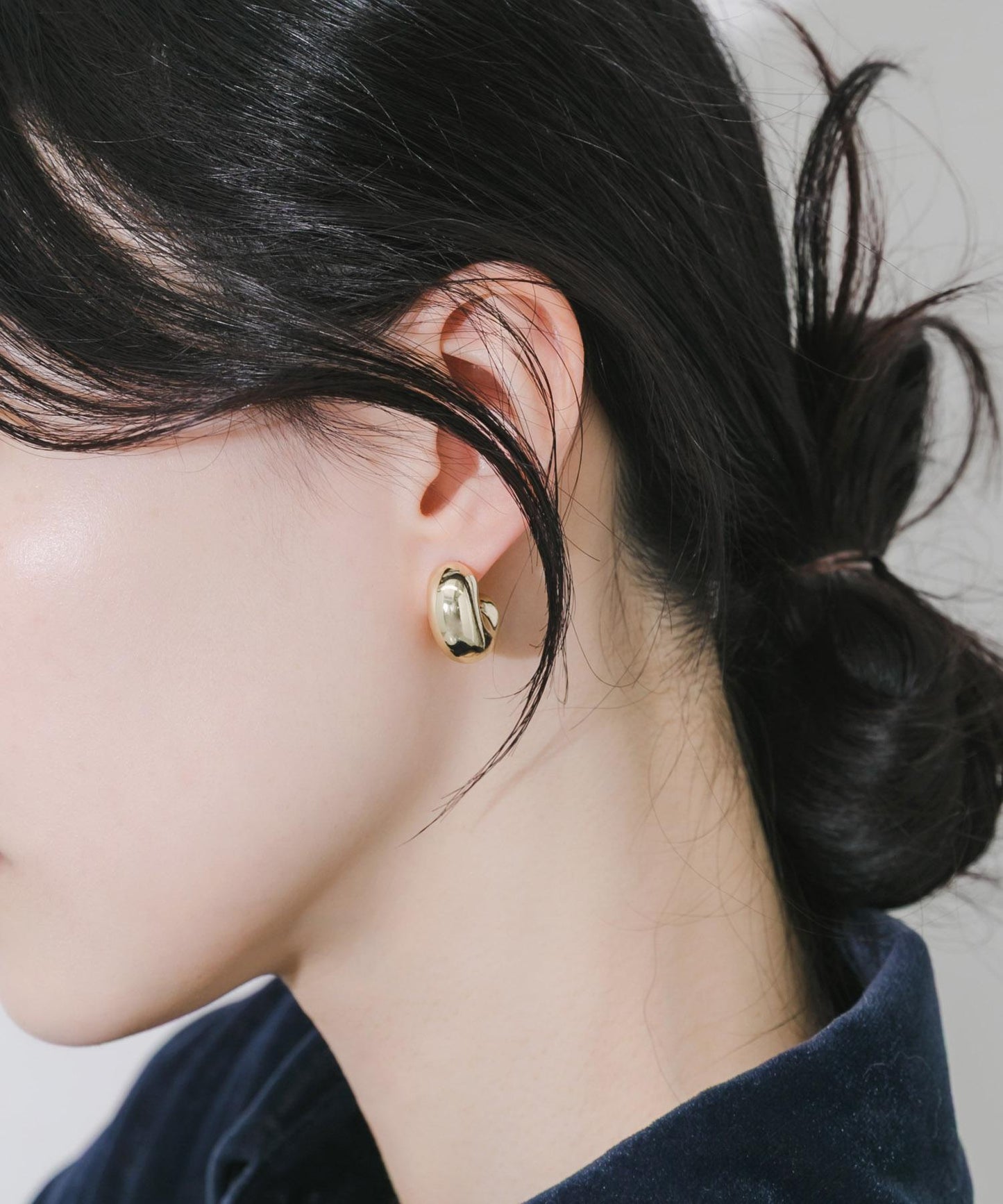 金屬質感立體耳環