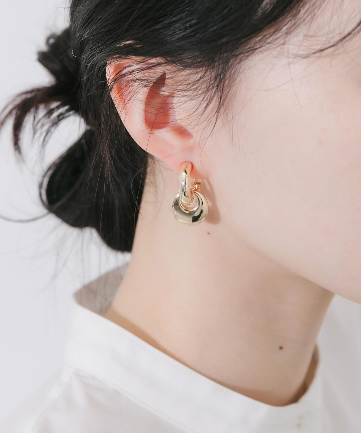 圓形大號圈環耳環