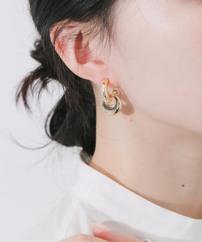圓形大號圈環耳環