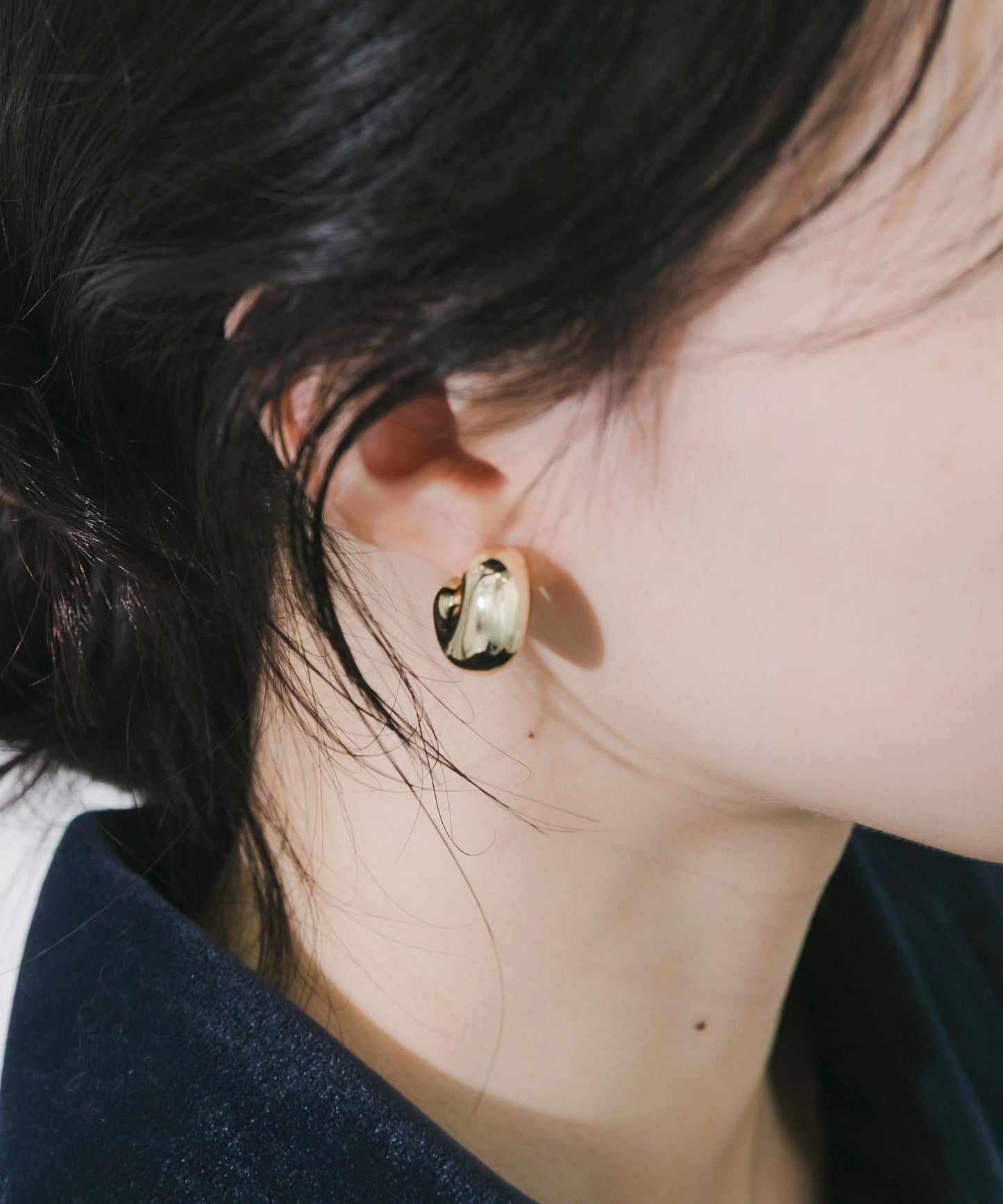 金屬質感立體耳環