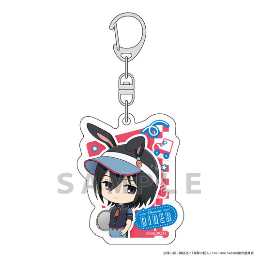 《進擊的巨人》亞克力鑰匙扣（米卡莎/兔耳餐廳）