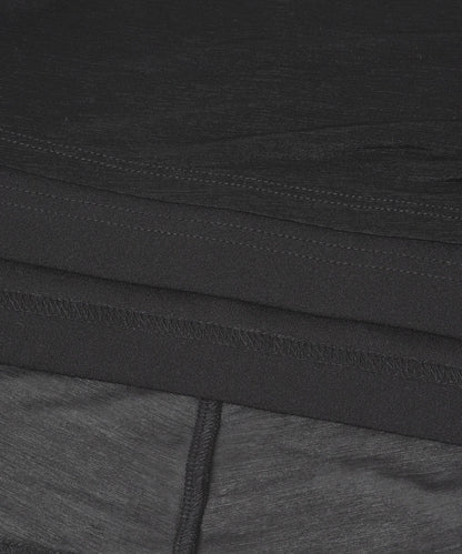 透視層疊褶皺連衣裙