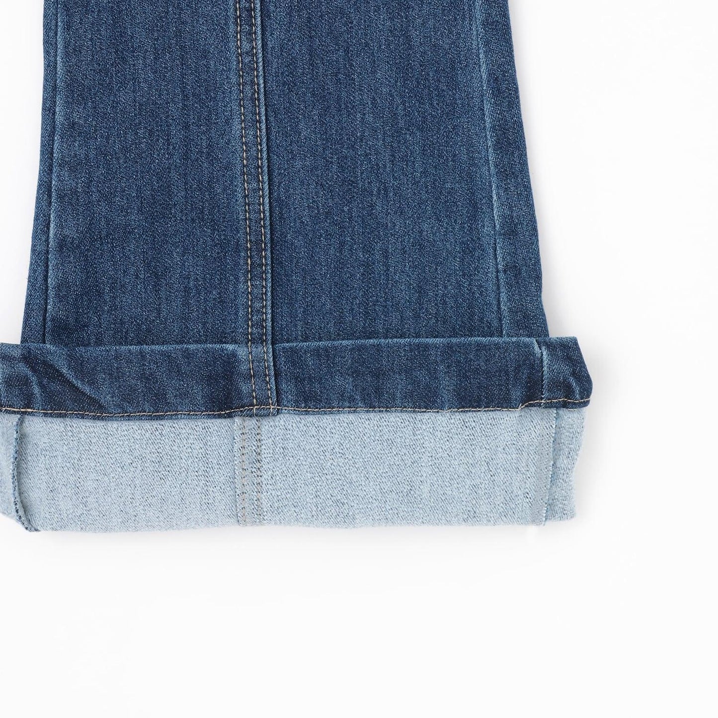 【磨毛】【彈力】修身喇叭牛仔褲