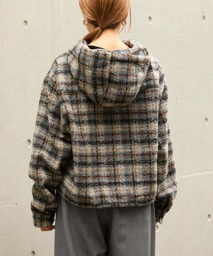 連帽加厚法蘭絨襯衫夾克