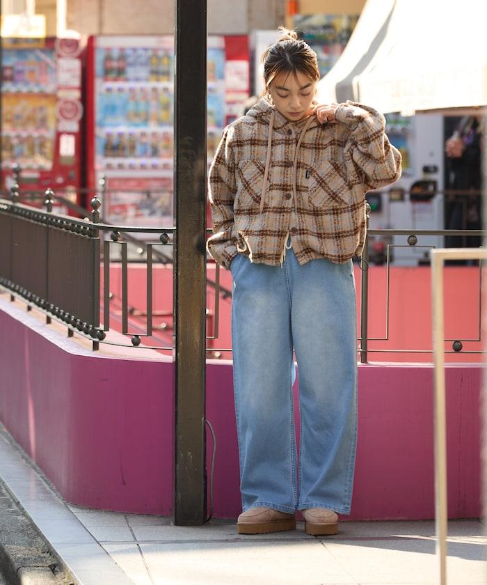 連帽加厚法蘭絨襯衫夾克